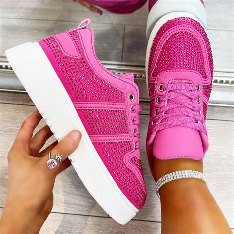 neon pink trainers